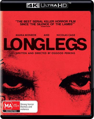 Glen Innes NSW, Longlegs, Movie, Thriller, Blu Ray