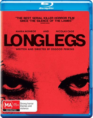 Glen Innes NSW, Longlegs, Movie, Thriller, Blu Ray