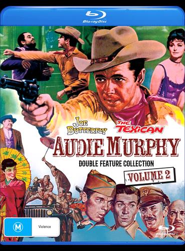 Glen Innes NSW, Audie Murphy Double Feature - Joe Butterfly / Texican, The, Movie, Westerns, Blu Ray