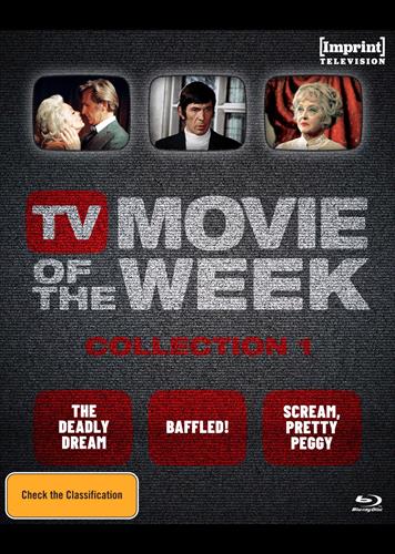 Glen Innes NSW, TV Movie Of The Week - Deadly Dream, The / Baffled! / Scream, Pretty Peggy, Movie, Thriller, Blu Ray