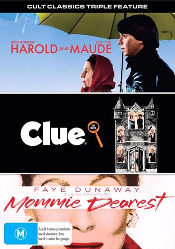 Glen Innes NSW, Harold & Maude / Mommie Dearest / Clue, Movie, Drama, DVD