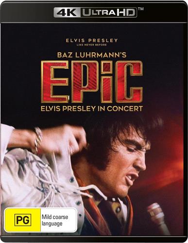 Glen Innes NSW, Epic - Elvis Presley In Concert, Movie, Special Interest, Blu Ray