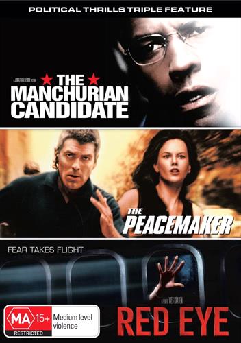 Glen Innes NSW, Manchurian Candidate, The / Peacemaker, The / Red Eye, Movie, Thriller, DVD