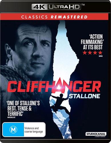 Glen Innes NSW, Cliffhanger, Movie, Action/Adventure, Blu Ray