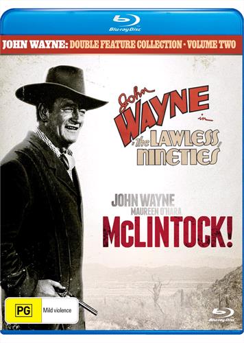 Glen Innes NSW, John Wayne Double Feature - Lawless Nineties, The / Mclintock!, Movie, Westerns, Blu Ray