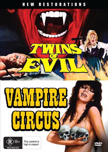 Glen Innes NSW, Twins Of Evil / Vampire Circus, Movie, Horror/Sci-Fi, DVD