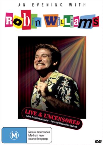 Glen Innes NSW, Robin Williams - Live And Uncensored, Movie, Comedy, DVD