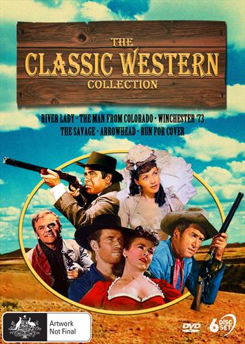 Glen Innes NSW, River Lady / Man From Colorado, The / Winchester '73 / Savage, The / Arrowhead / Run For Cover, Movie, Westerns, DVD