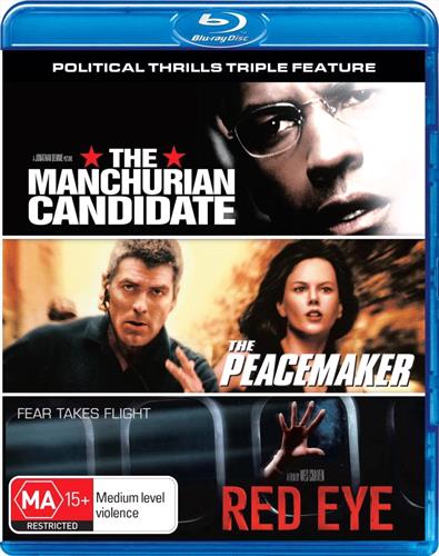 Glen Innes NSW, Manchurian Candidate, The / Peacemaker, The / Red Eye, Movie, Thriller, Blu Ray