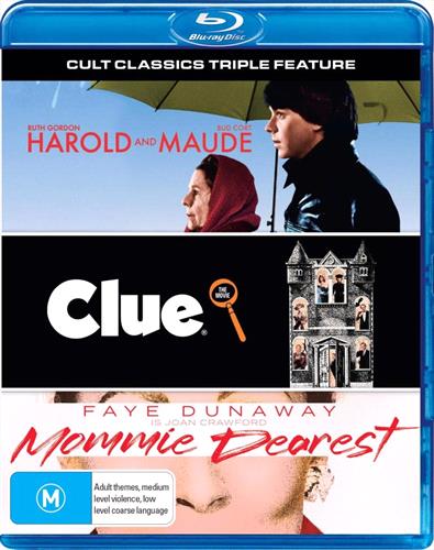 Glen Innes NSW, Harold & Maude / Mommie Dearest / Clue, Movie, Drama, Blu Ray