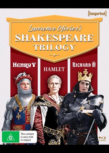 Glen Innes NSW, Laurence Olivier's Shakespeare Trilogy, Movie, Drama, Blu Ray