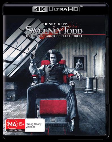 Glen Innes NSW, Sweeney Todd - Demon Barber Of Fleet Street, The, Movie, Music & Musicals, Blu Ray