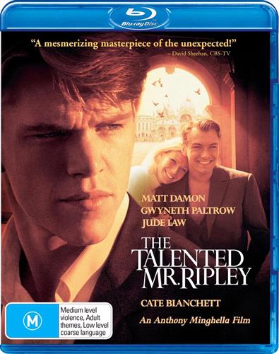 Glen Innes NSW, Talented Mr. Ripley, The, Movie, Thriller, Blu Ray