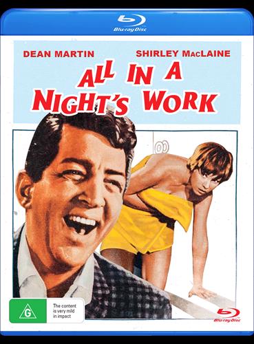 Glen Innes NSW, All In A Night's Work, Movie, Comedy, Blu Ray