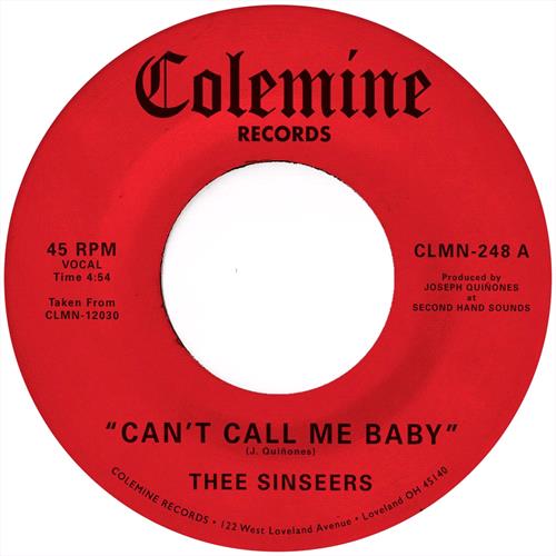 Glen Innes, NSW, Can't Call Me Baby / Take A Chance [7In], Music, Vinyl 7", Rocket Group, Dec24, Colemine Records, Thee Sinseers, Funk