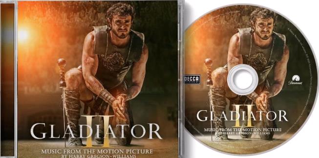 Glen Innes, NSW, Gladiator II, Music, CD, Universal Music, Nov24, VERVE, Harry Gregson-Williams, Soundtracks