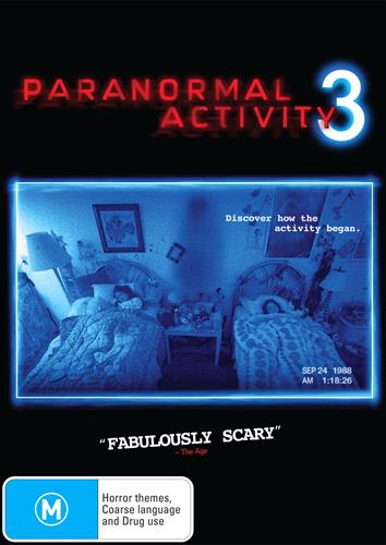 Glen Innes NSW, Paranormal Activity 3, Movie, Thriller, DVD
