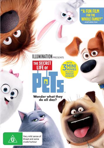 Glen Innes NSW, Secret Life Of Pets, The, Movie, Comedy, DVD