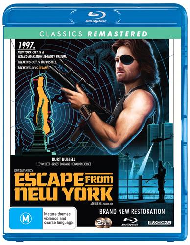 Glen Innes NSW, Escape From New York, Movie, Action/Adventure, Blu Ray