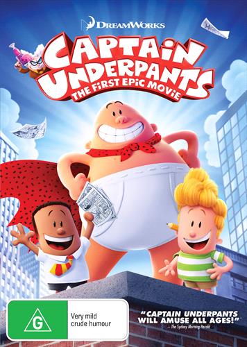 Glen Innes NSW, Captain Underpants, Movie, Children & Family, DVD