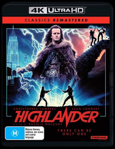 Glen Innes NSW, Highlander, Movie, Horror/Sci-Fi, Blu Ray
