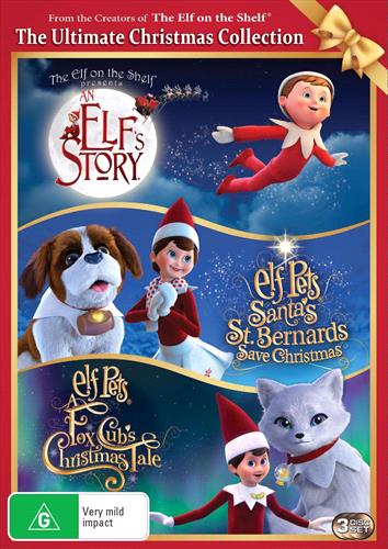 Glen Innes NSW, Elf's Story - Elf On The Shelf, The / Elf Pets - Santa's St. Bernard's Save Christmas / Elf Pets - Fox Cub's Christmas Tale, A, An, Movie, Children & Family, DVD