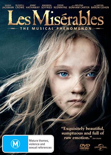 Glen Innes NSW, Les Miserables, Movie, Drama, DVD